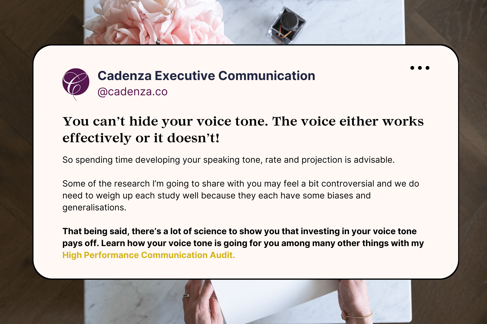 voice projection